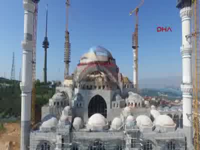 Çamlıca Camii havadan görüntülendi