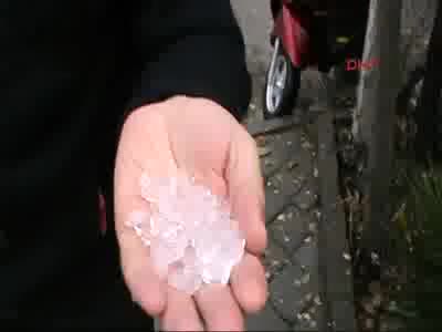 Muğla'da dolu sürprizi