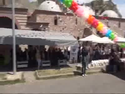 Tokat'ta öğrenciler 400 adet kuş evi boyadı