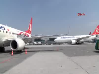 THY'nin Milli Takım için boyadığı uçak görüntülendi