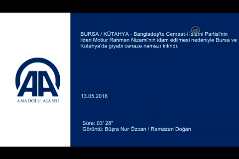 Nizami'nin idam edilmesine Bursa'da tepki gösterdiler
