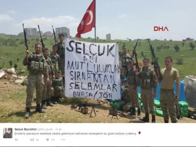 Erdoğan'ın damadına Bursalı askerlerden özel tebrik