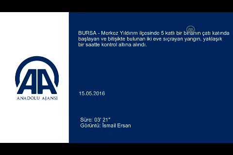 Bursa'da 3 dubleks ev ve 1 çatı katı alev alev yandı!