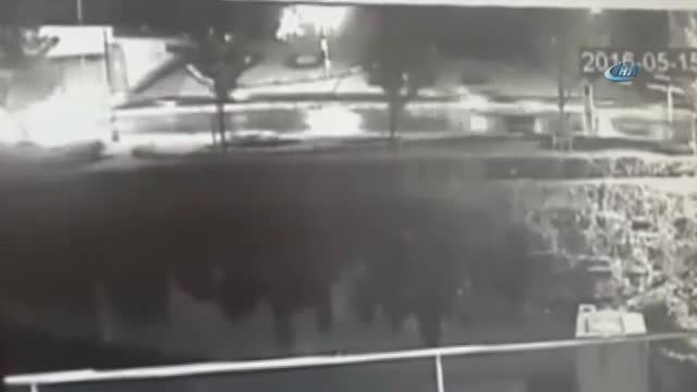 Maltepe'deki patlama güvenlik kamerasında