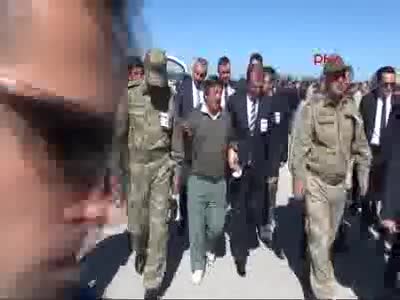Aktütün şehitlerine uğurlama töreni