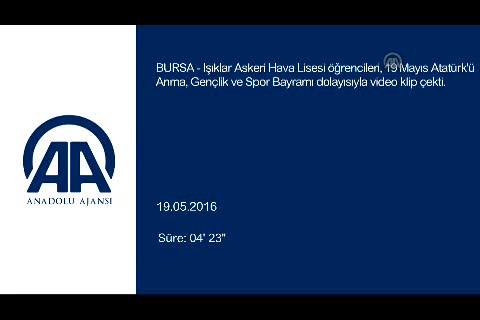 Bursa'da askeri lise öğrencilerinden "kahramanlar" için video klip