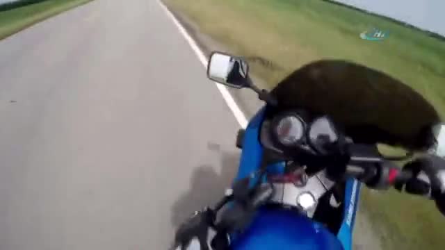 Panik butonuna basan motosikletli