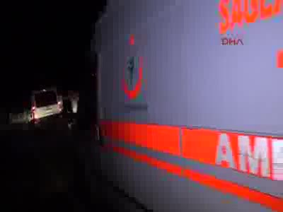 Zonguldak'ta düğün dönüşü kaza; 1 ölü, 13 yaralı