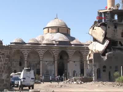 Sur'un sembolü Kurşunlu Camii gazetecilere gösterildi - 1