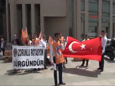 Adliye personelinden rotasyon eylemi