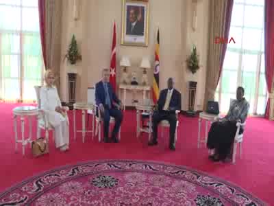 Cumhurbaşkanı Erdoğan, Ugandalı mevkidaşı Yoweri Museveni ile görüştü