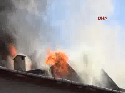 İnegöl öğrenci yurdunda korkutan yangın