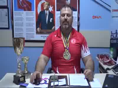 Bileği bükülmez engelli sporcunun gözü dünya şampiyonluğunda