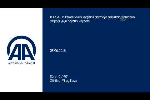 Bursa'da yolun karşısına geçmek isterken ezildi