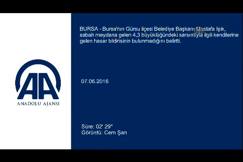 Bursa'daki depremle ilgili Gürsu Belediye Başkanı açıklama yaptı