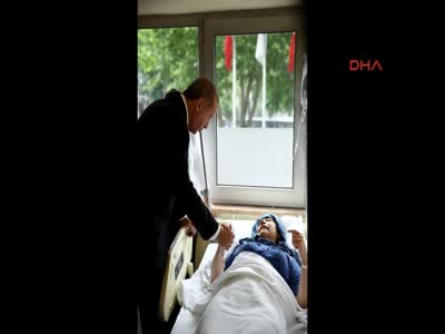 Erdoğan yaralıları ziyaret etti