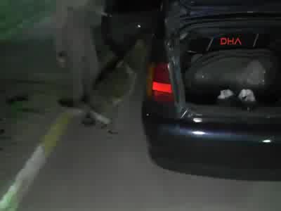 Uşak'ta otomobilin yakıt deposunda 8 kilo 640 gram esrar çıktı