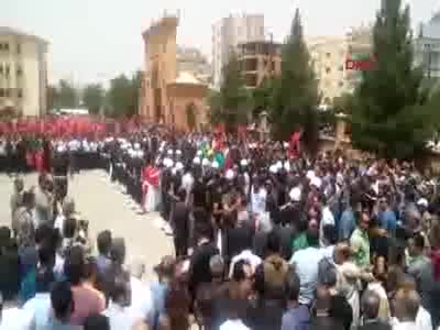 Midyat şehit polisler için tören düzenlendi - 1