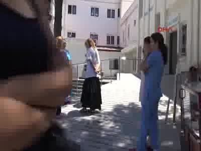 Bodrum'da tedavi gördüğü hastanede tomografi teknisyenini tartakladı