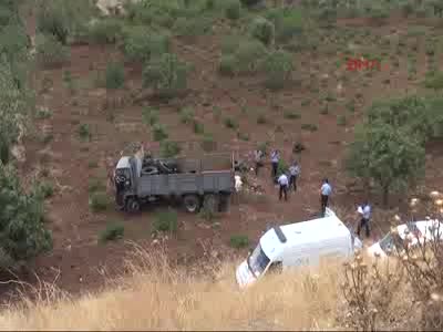 Kilis'te devriler kamyonun sürücüsü oldu