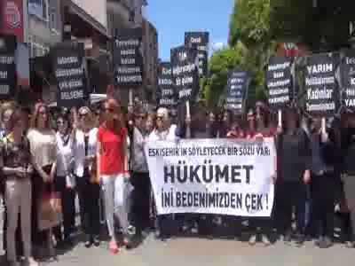 Eskişehir'de kadınların eylemi asla yarım olmayacağız