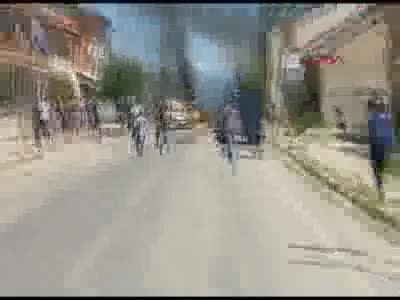 Tunceli'de patlamanın hemen ardından yaşananların görüntüsü