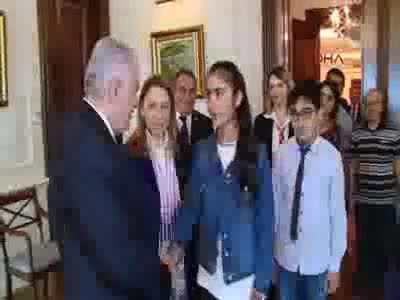Başbakan Yıldırım, TEOG birincilerinden Muşlu öğrencileri kabul etti