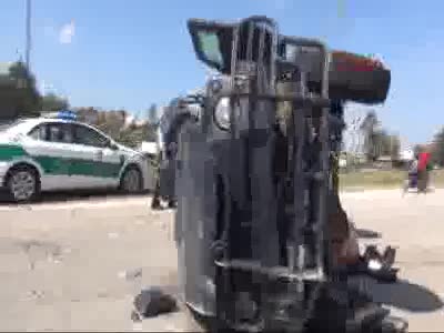 Adana'da zırhlı araç devrildi: 3 polis yaralı