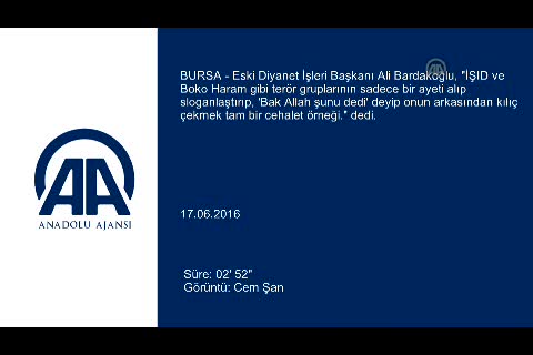 Bardakoğlu Bursa'da konuştu: Tarikatlar sektör haline geldi!