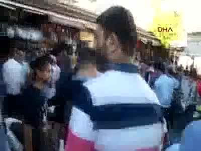 Zabıtanın tezgahına el koyduğu seyyar satıcı: Ortalığı birbirine kattı