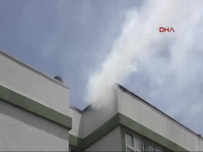 Bursa'da DSİ binasında korkutan yangın