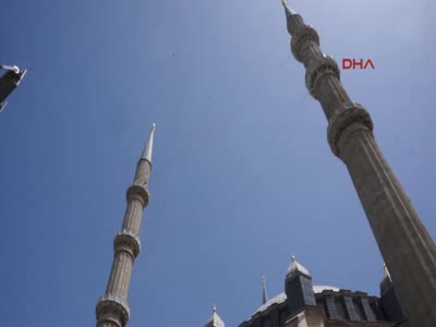 Edirne'de 60 metre yükseklikte zor mesai