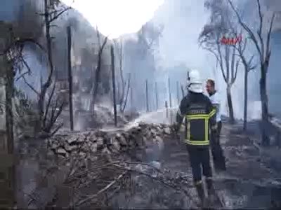 Fethiye'de 19 Bungalov ev yandı