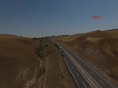 Silvan karayoluna tuzaklanan 300 kiloluk patlayıcı imha edildi