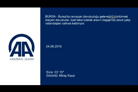 Bursa'da ticari taksi bagajında sahura uyandırıyorlar
