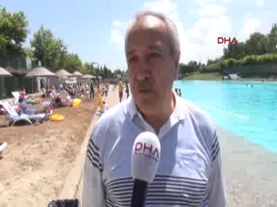 Eskişehir'de yapay plaj sezonu açtı