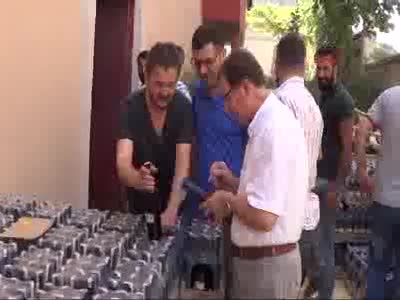 19 bin şişe sahte şarap ele geçirildi