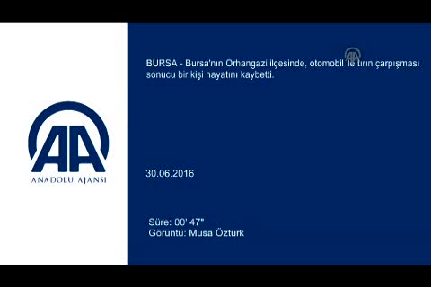 Bursa'da otomobil ile tır çarpıştı: 1 ölü
