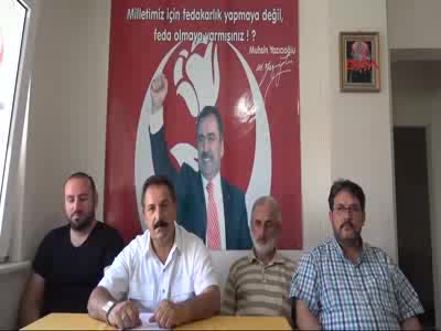 Çanakkale BBP'den Yazıcıoğlu kararına siyah çelenkli protesto