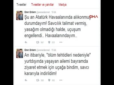 CHP Milletvekili Eren Erdem: Savcı tarafından uçaktan indirildim - 1