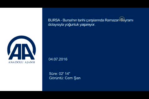 Bursa'da çarşılarda bayram yoğunluğu yaşanıyor