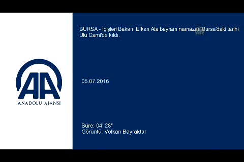 Ulucami'de bayram namazı