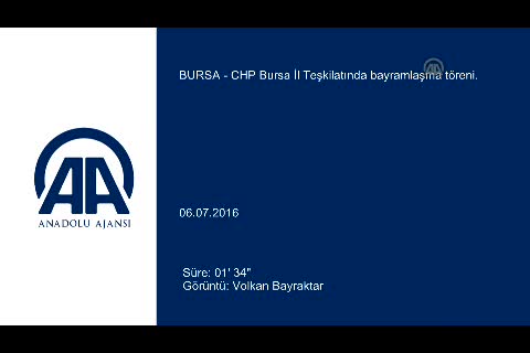 CHP Bursa İl Teşkilatı bayramlaştı