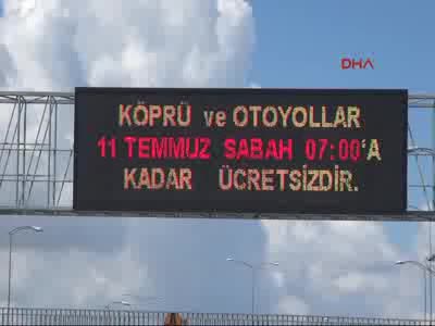 Kocaeli'nde bayram trafiği Osmangazi köprüsü