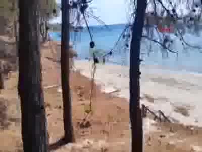Çanakkale'de şehitliklerin bulunduğu tarihi Gelibolu Yarımadası'nda orman yangını - 6
