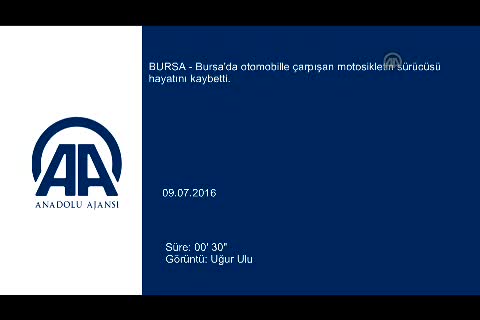 Bursa'da motosiklet sürücüsüne çarpan trafik canavarı kaçtı