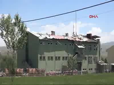 Erciş'teki jandarma karakoluna bombalı saldırı