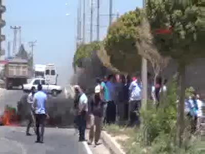 Akçakale'de elektrik kesintisi protestosu