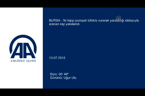 Bursa'daki silahla yaralama zanlısı yakalandı
