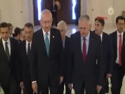 Başbakan Binali Yıldırım, CHP Genel Başkanı Kemal Kılıçdaroğlu'nu kabul etti